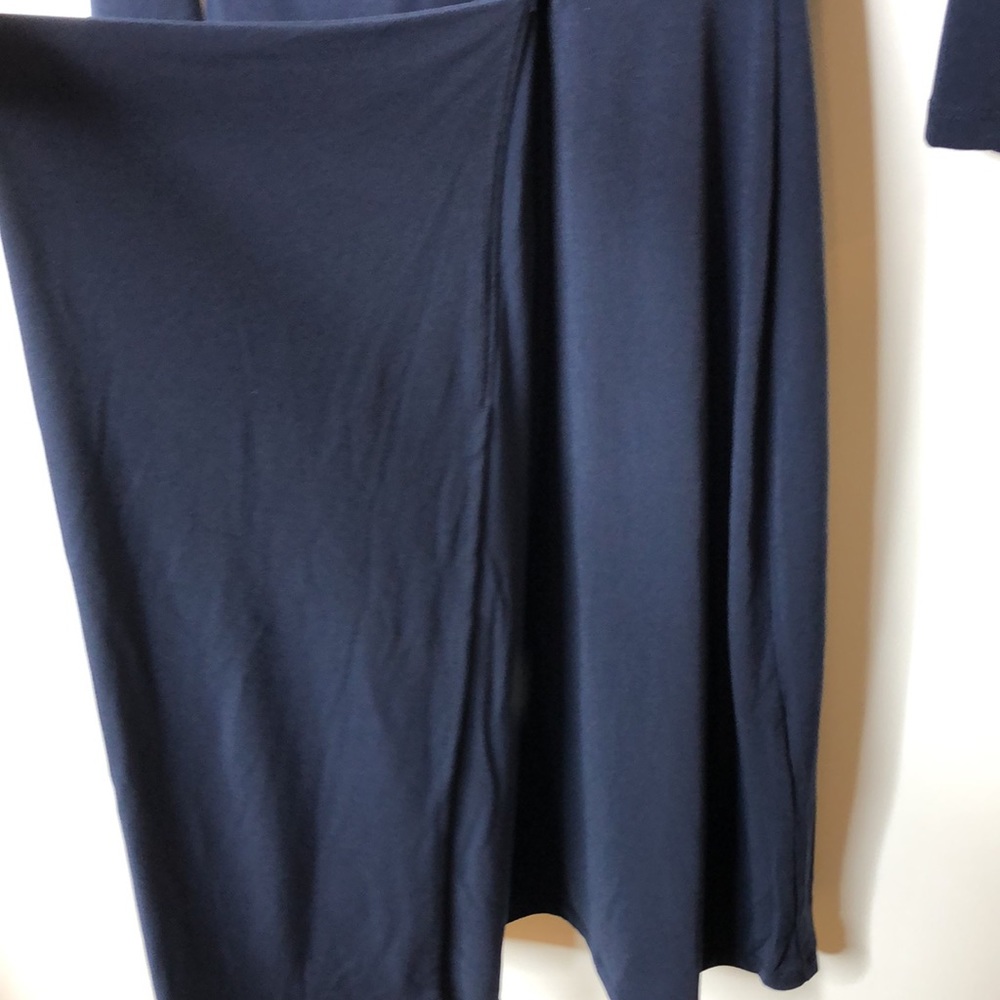 NWT Charter Club Faux Wrap Stretch Dress Blue Small S New with Tags NWT - Picture 9 of 10